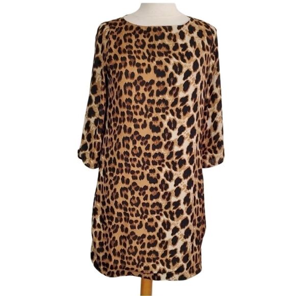 Charming charlie Cheetah dress sz Small - Picture 1 of 5